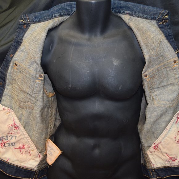 True Religion - Johnny Baja Western - Button Front Denim Jacket - Size M - Picture 4 of 14